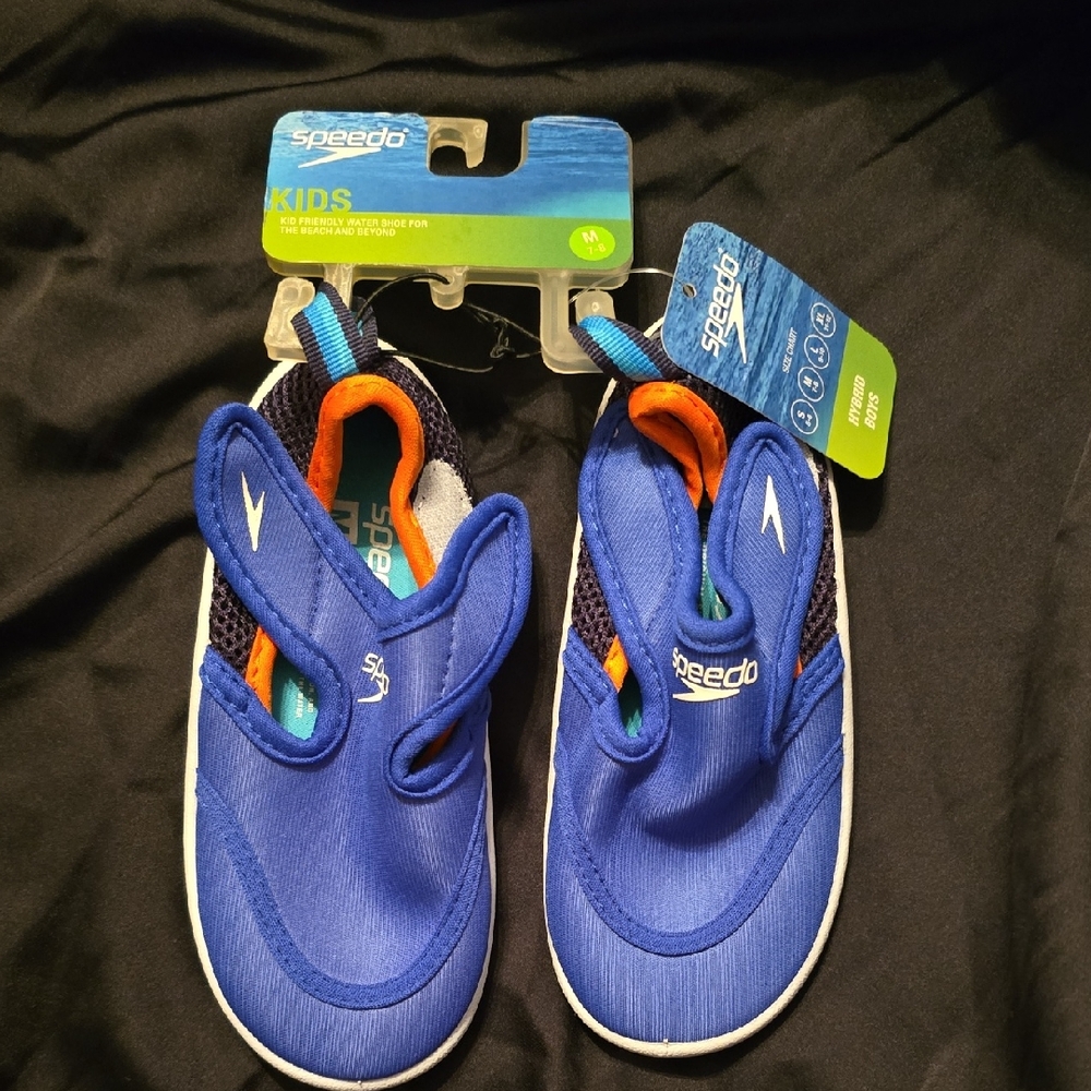 Speedo Blue Slip-On Water Shoes with Flexible Design